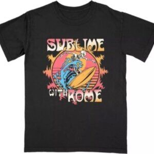 Men's Sublime With Rome Death Surfer T-shirt Black